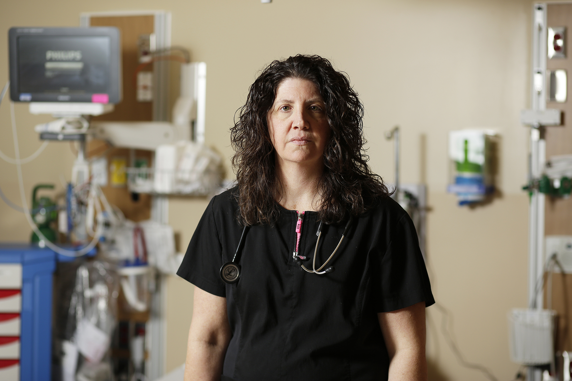 Jennifer Jordan poses for a photo in Deaconess North Hospital