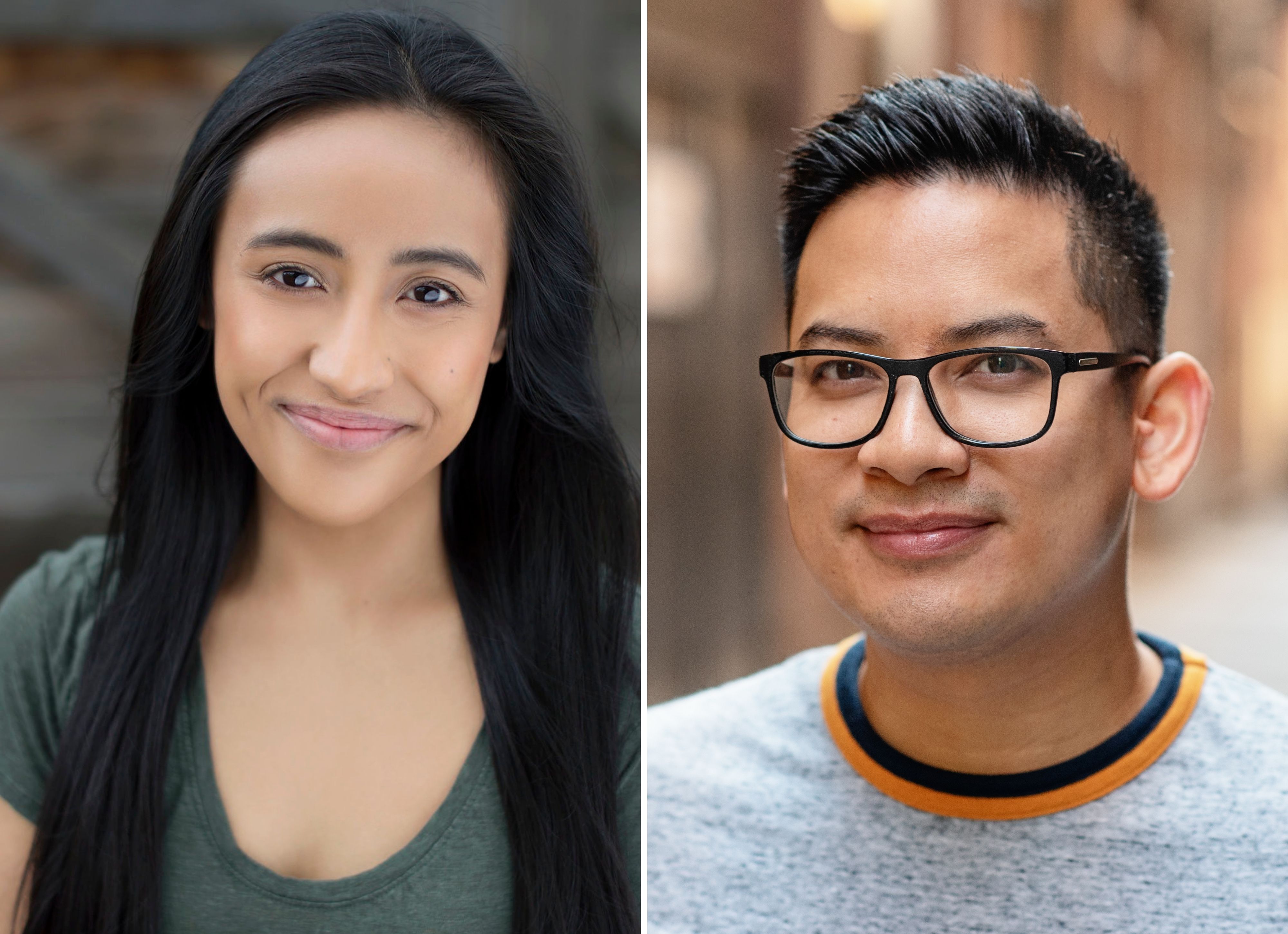 Two people posing for the photo, headshots side by side