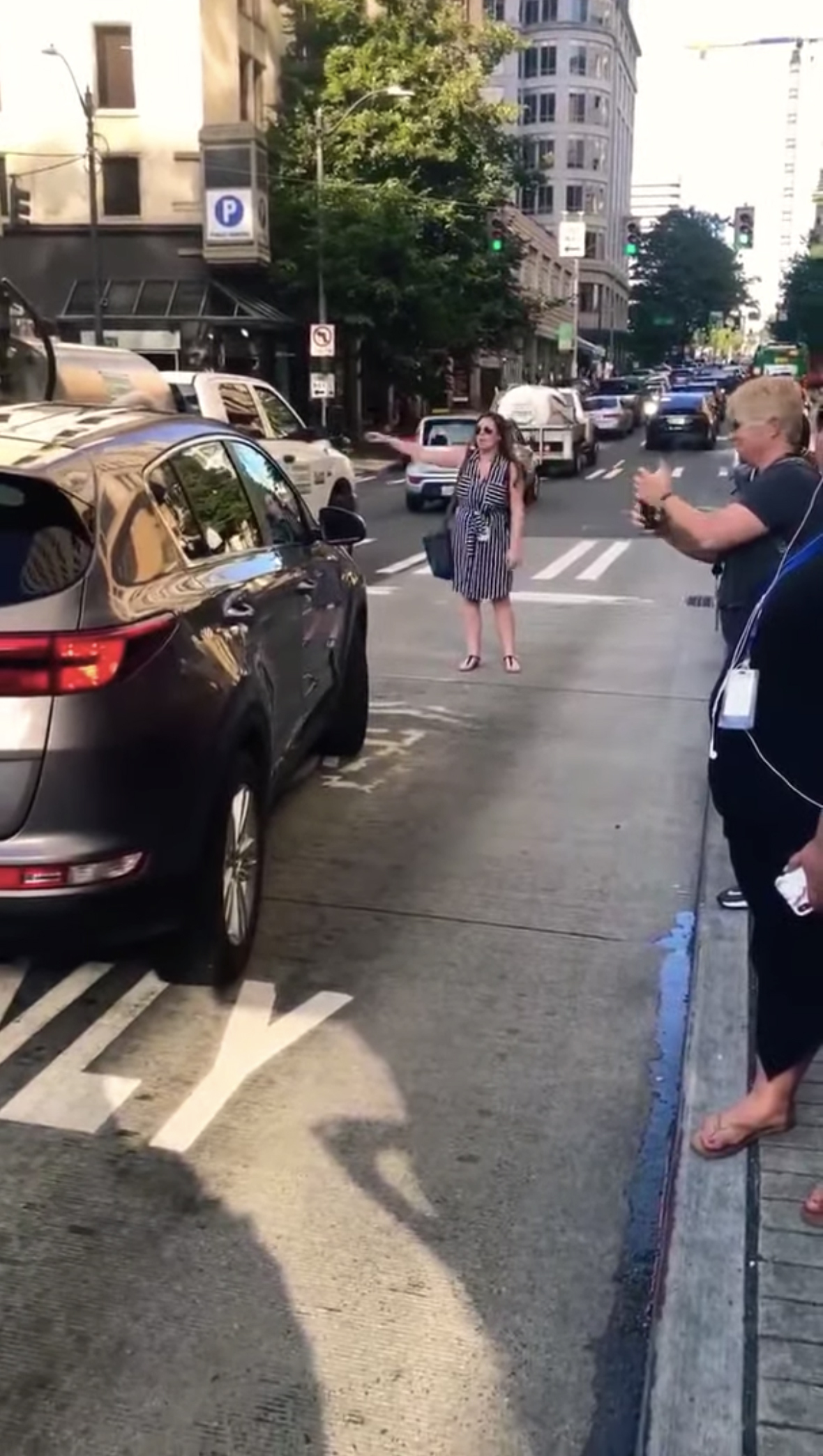 Bus Lane Woman