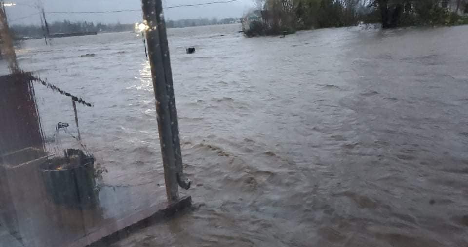 Flooded porch