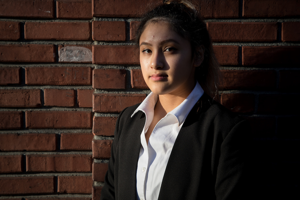 Rhiannon Rasaretnam, 17, senior at Tahoma High School in Maple Valley and lead organizer of Seattle March For Our Lives