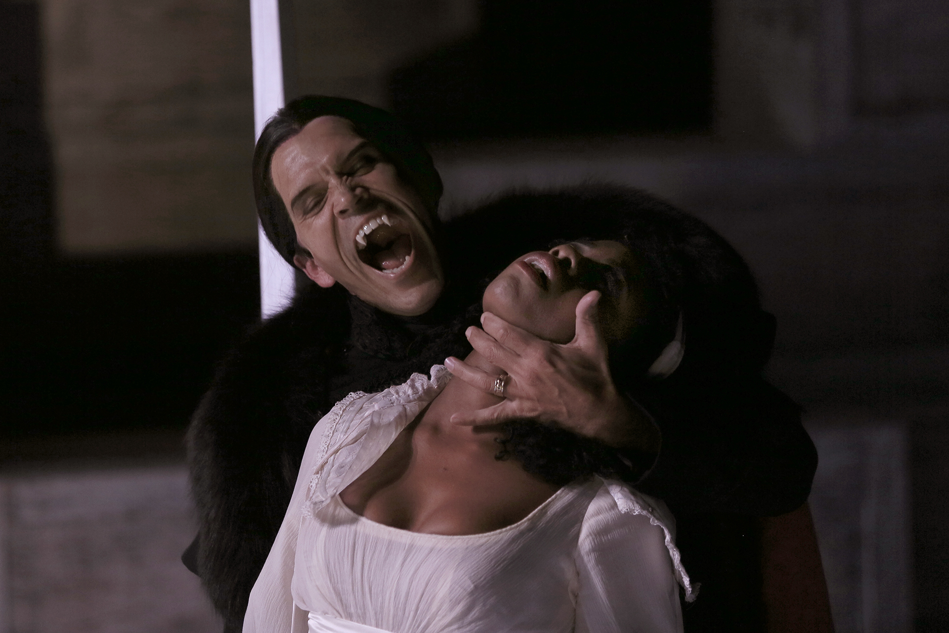 dracula bites a woman