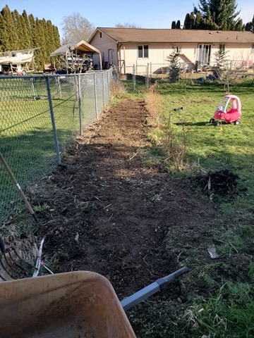 Christine Atwood-Altona's garden is ready for planting. 