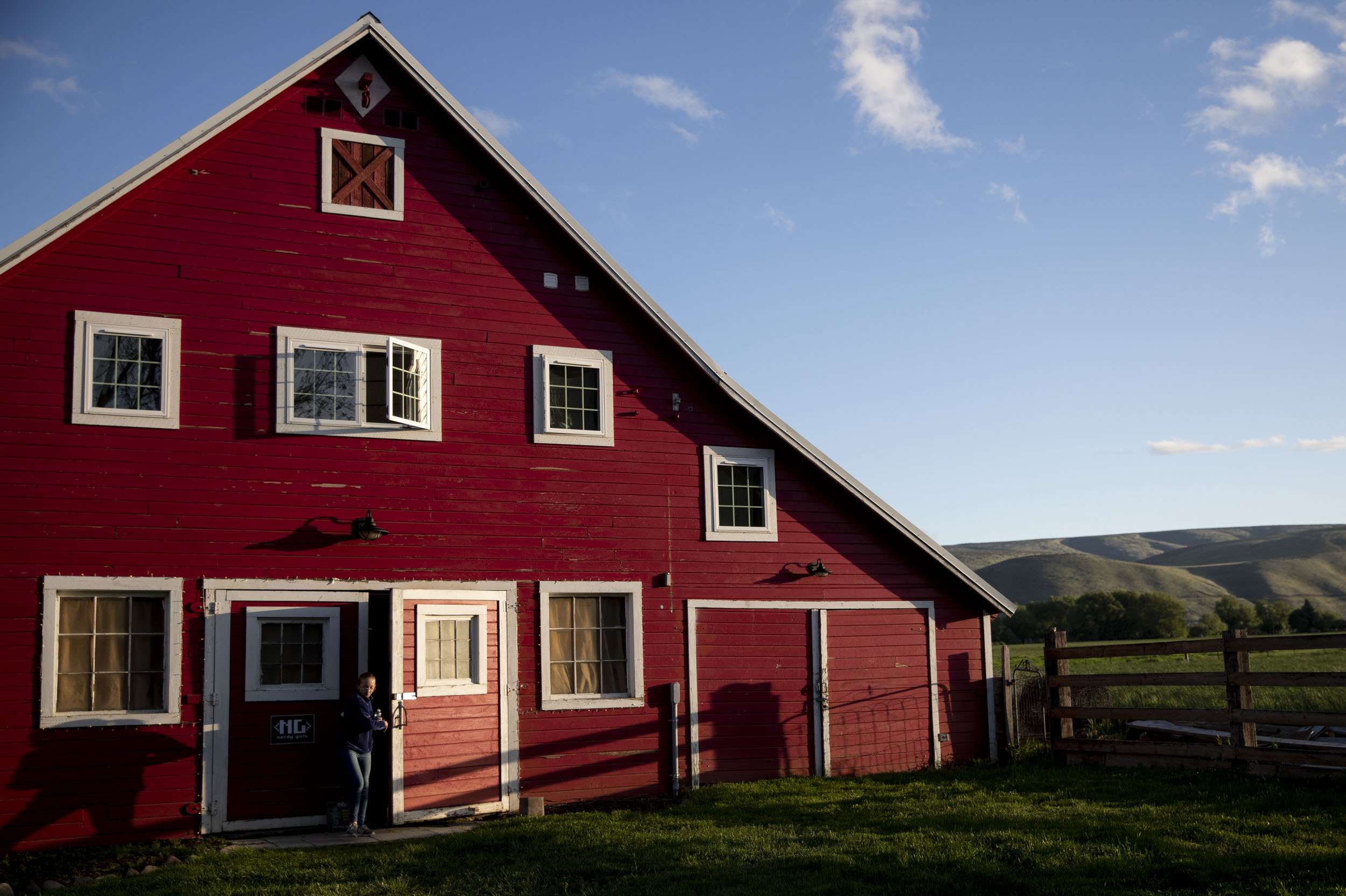 The Nerdy Girls barn in Ellensburg on May 17, 2019. (Photo by Dorothy Edwards/Crosscut)