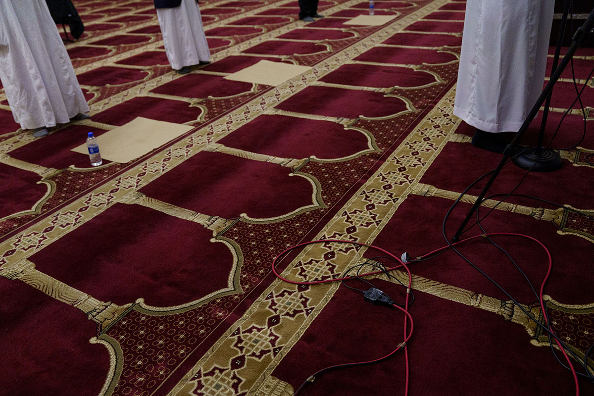 praying at the mosque