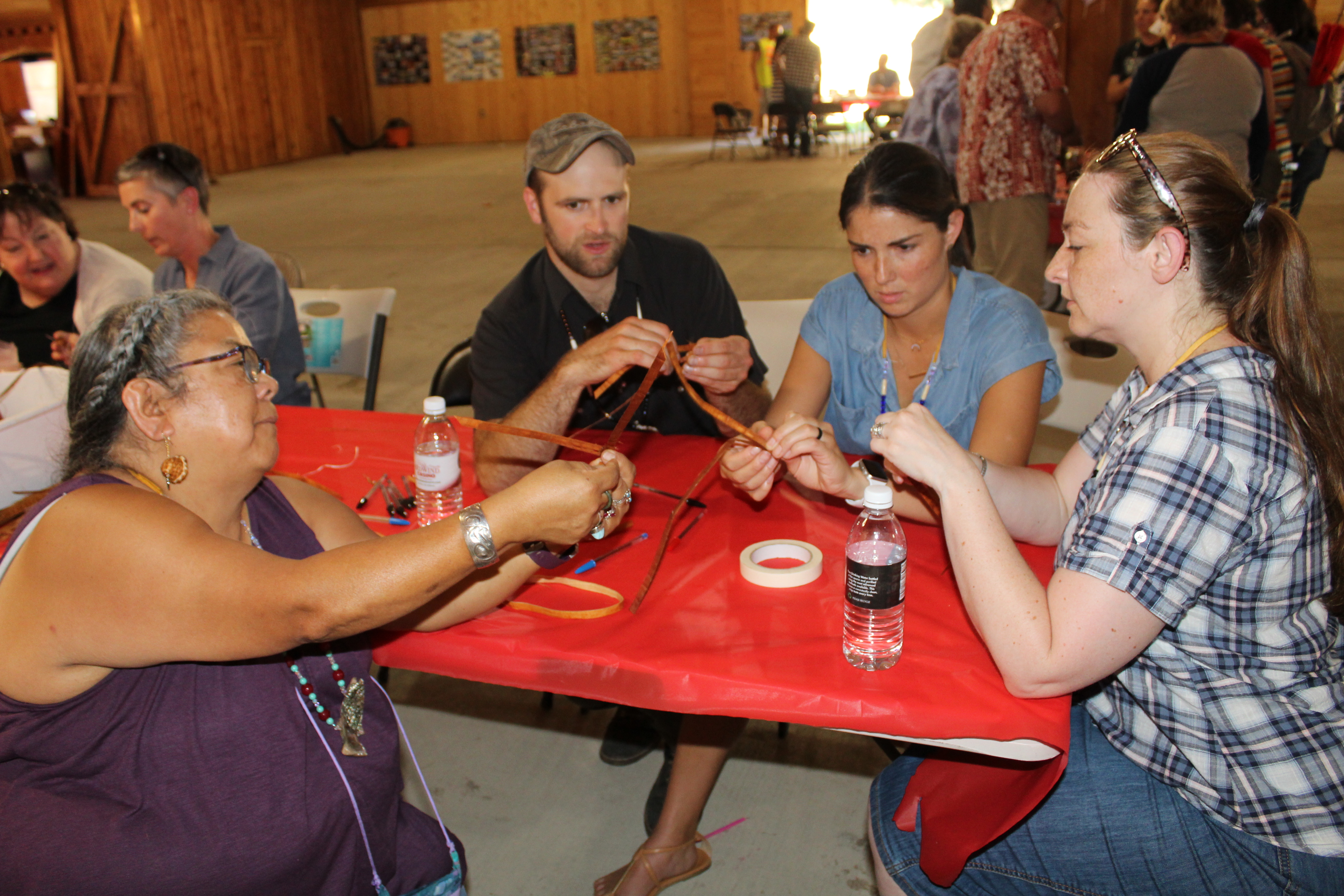 People at a table