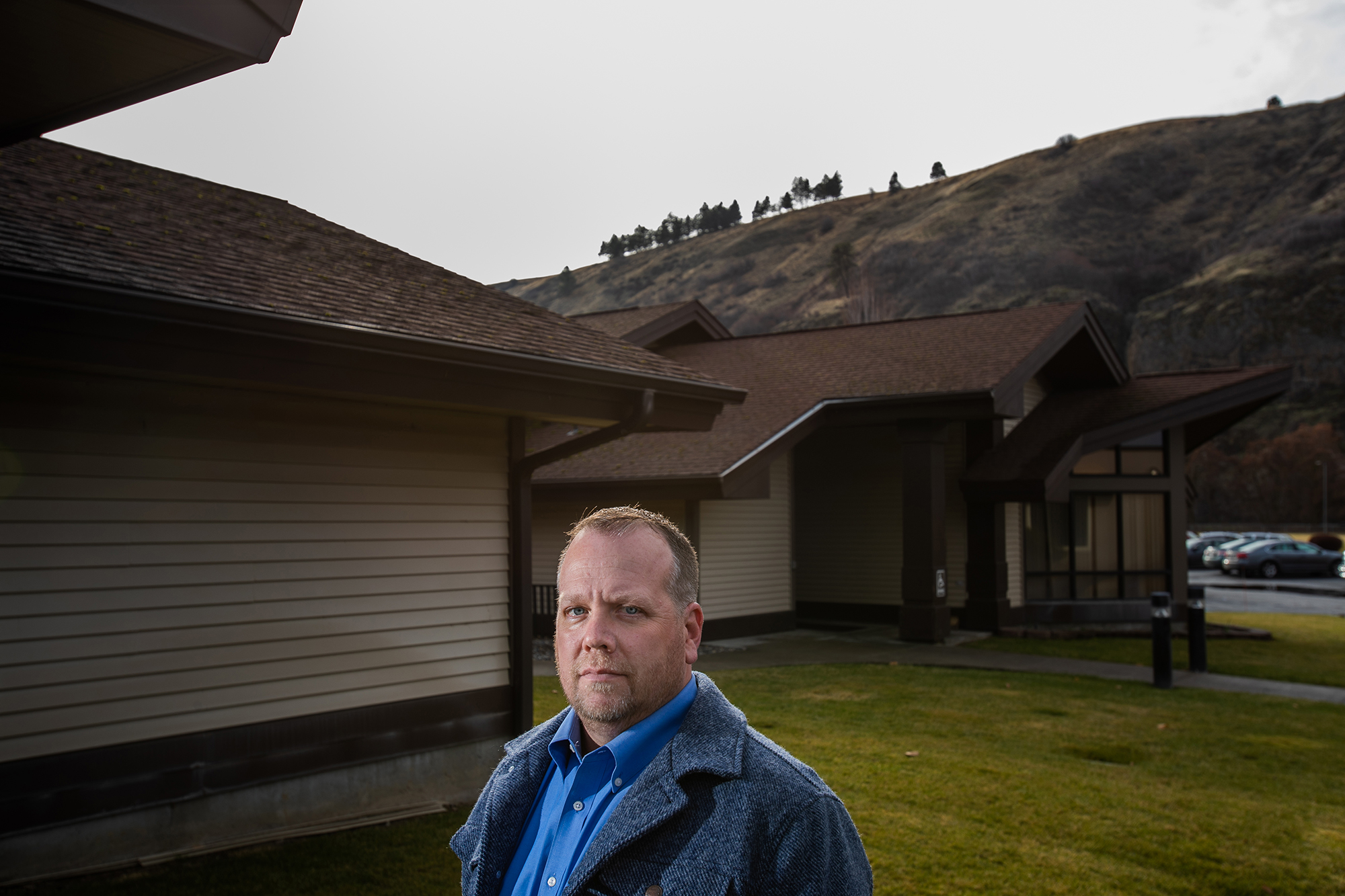 CEO Shane McGuire stands outside the Dayton clinic