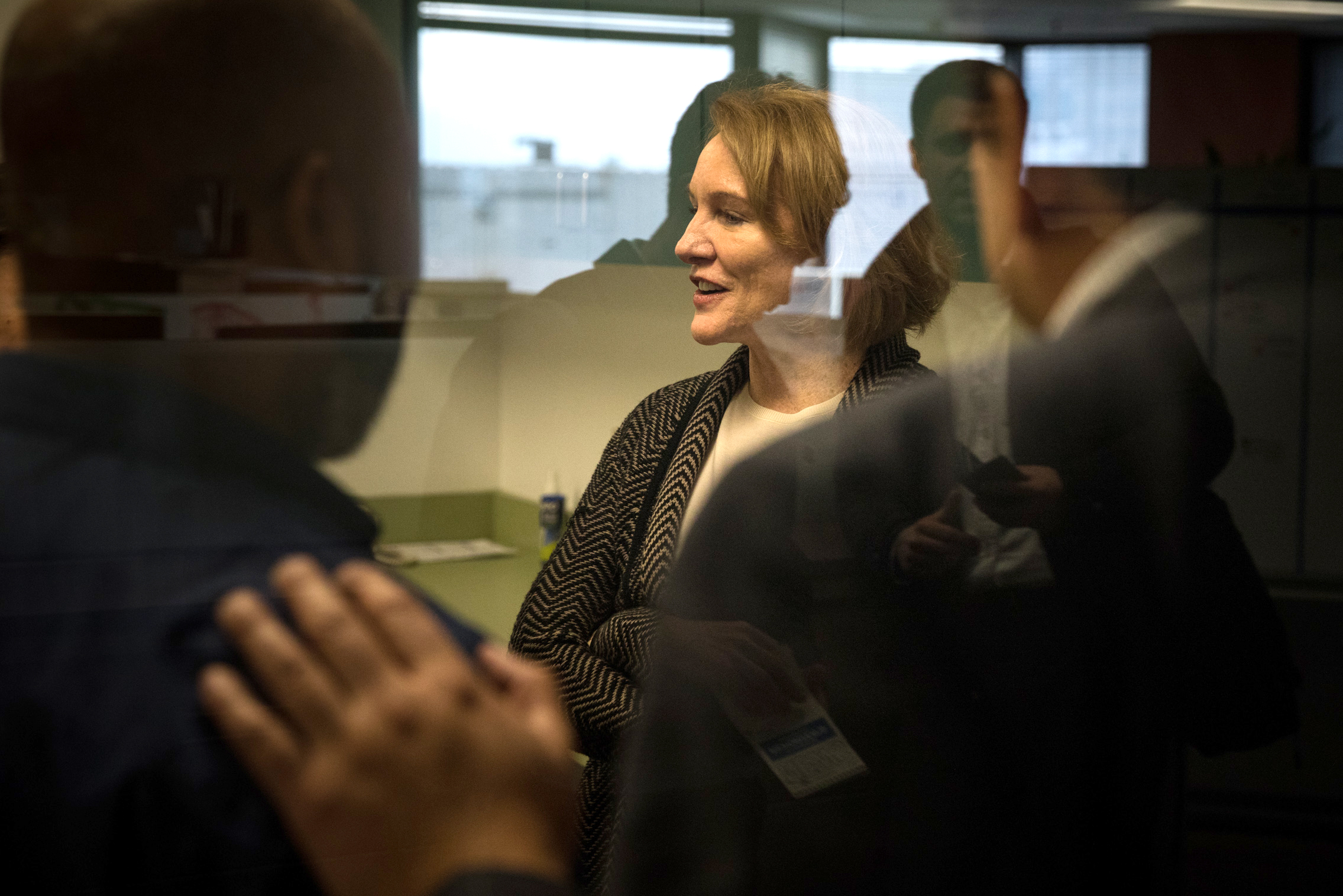 Mayor Jenny Durkan connects with employees at the Department of Education and Early Learning in Seattle Municipal Tower