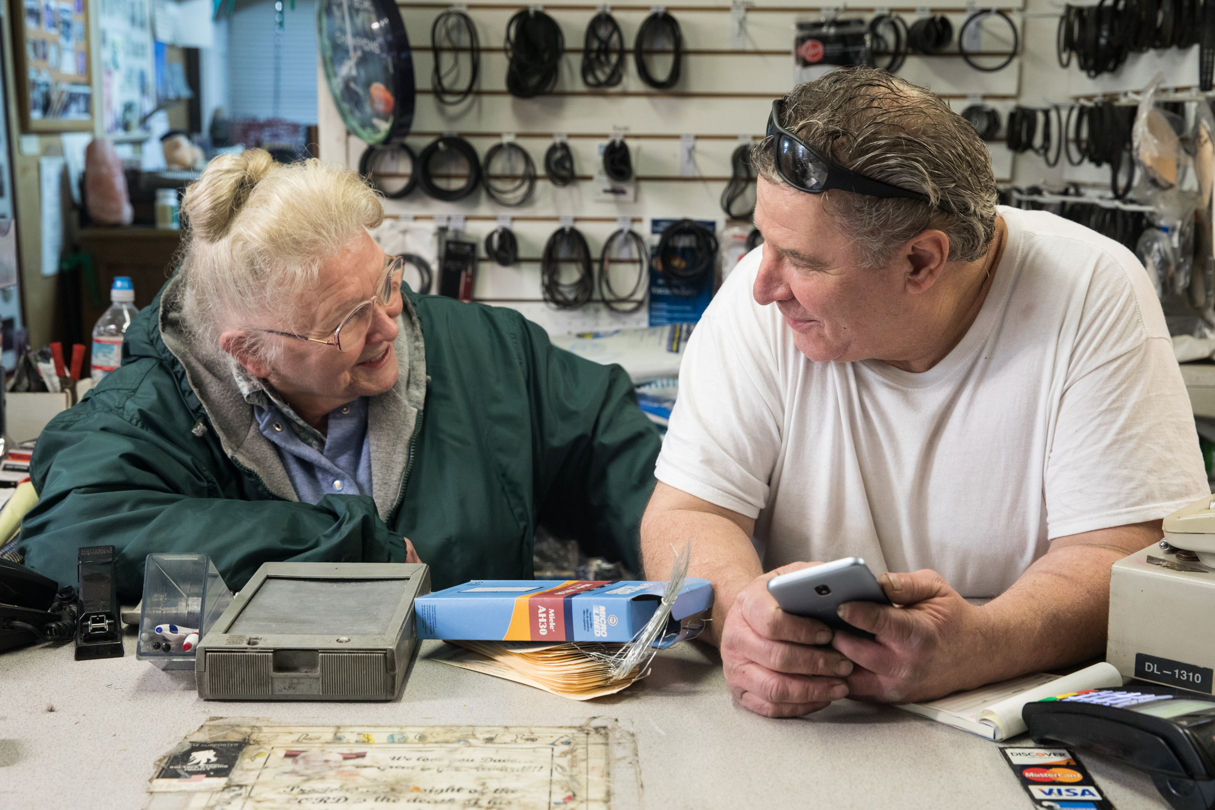 Guy and JoAnn in The Vac Shop