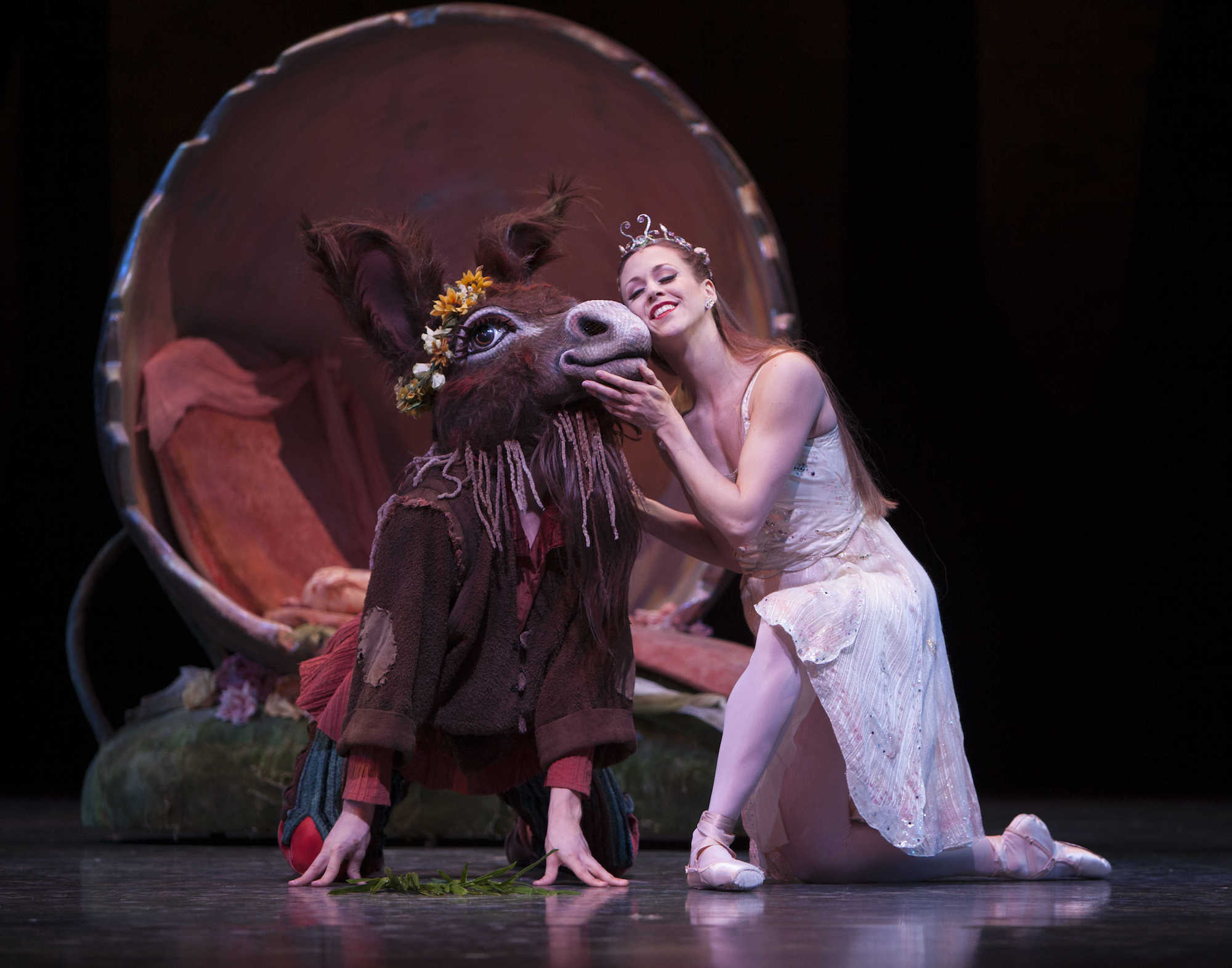 ballet dancer with moose