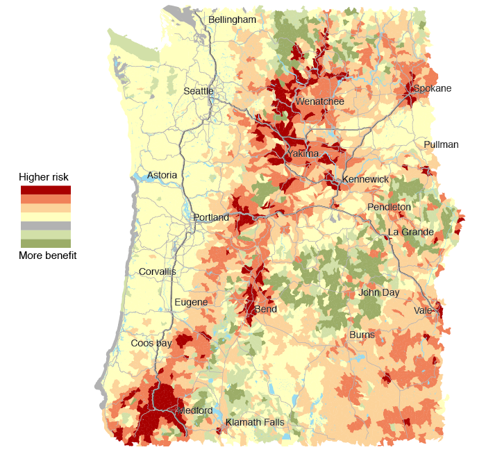 A new risk map for wildfire