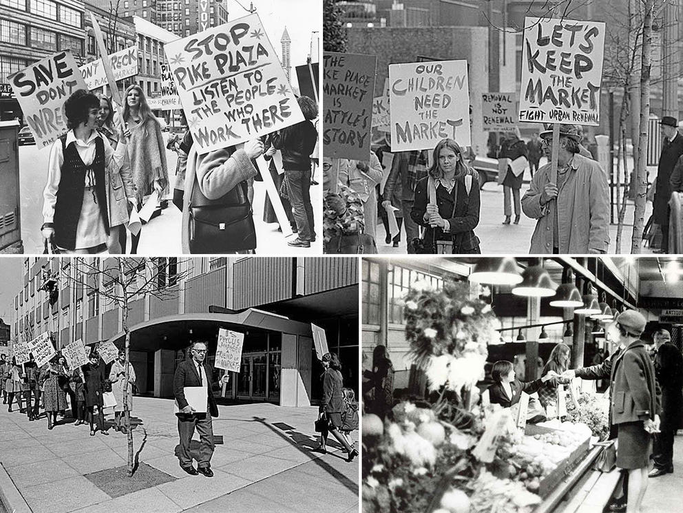 Four images of protest