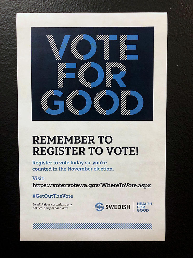 Dr. Herbie Duber, an emergency medicine physician at Harborview, helped the hospital set up the voter registration station for patients, saying he wanted to help underserved populations exercise their right to vote. (UW Medicine)