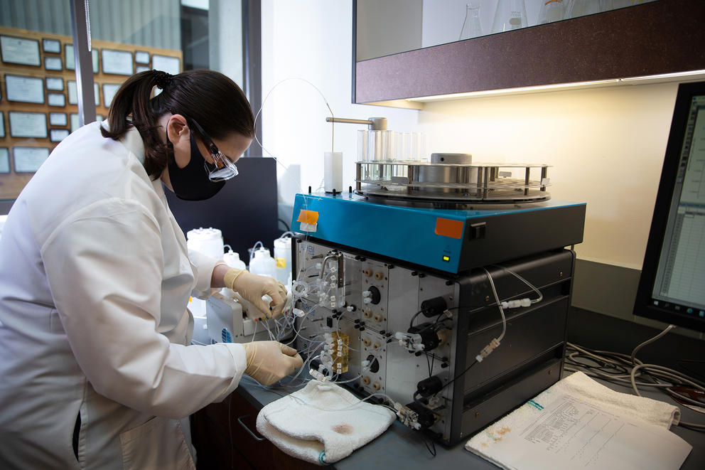 Woman in lab