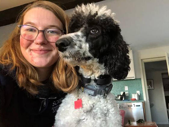 anna cechony with dog luna