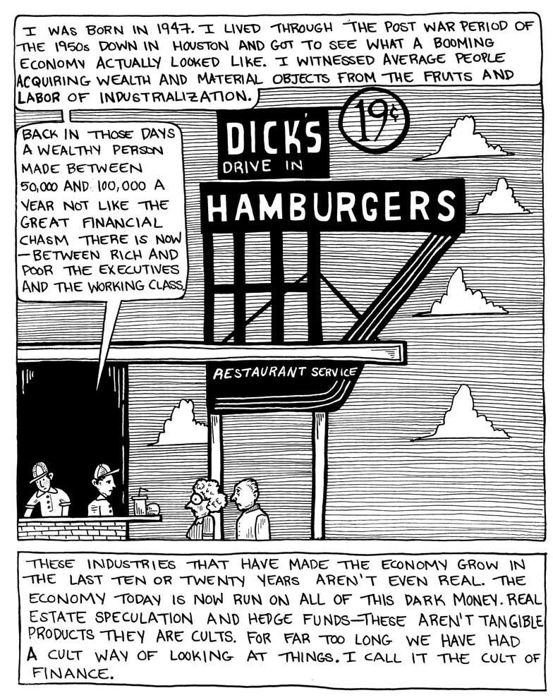 a comic of a burger joint