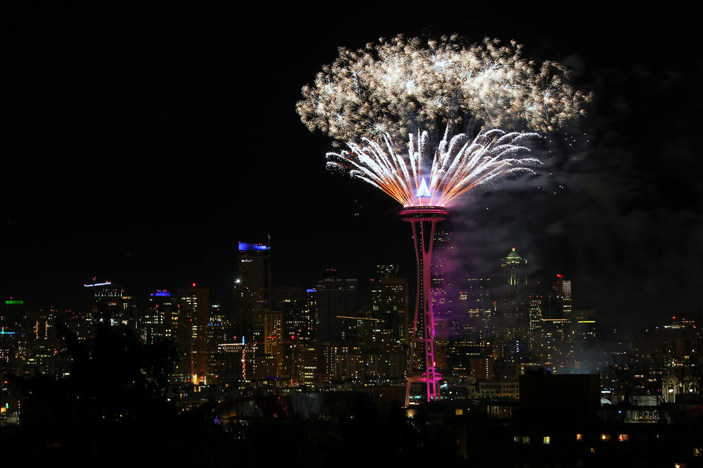 Space Needle Fireworks