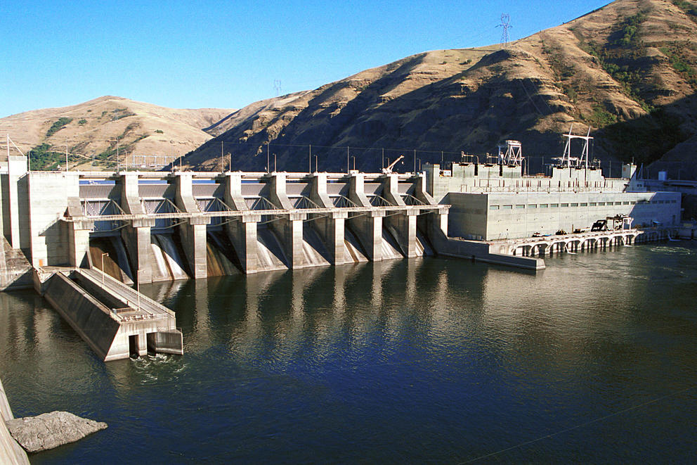 Lower Granite Dam on the Snake River.  Aug01  by Dick Milligan