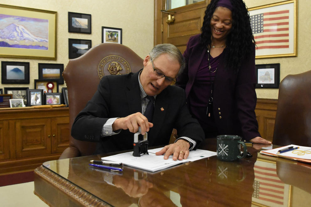 Gov. Jay Inslee vetoes a measure passed by the Legislature