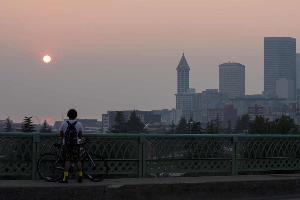 Hazy Seattle Skyline