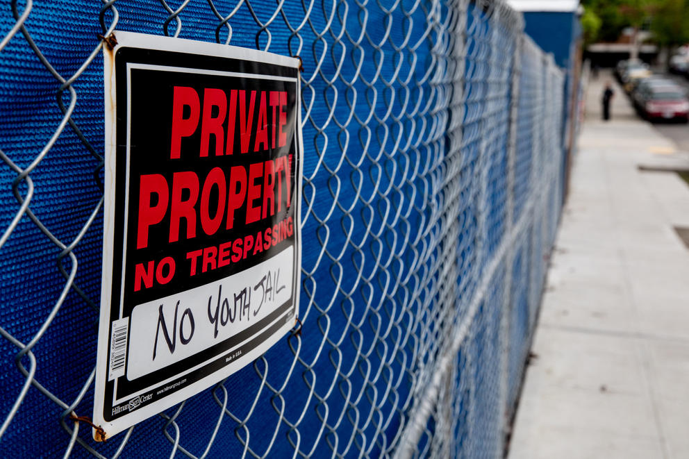 Site of new youth jail in Seattle. 