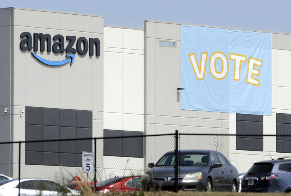 an Amazon fulfillment center