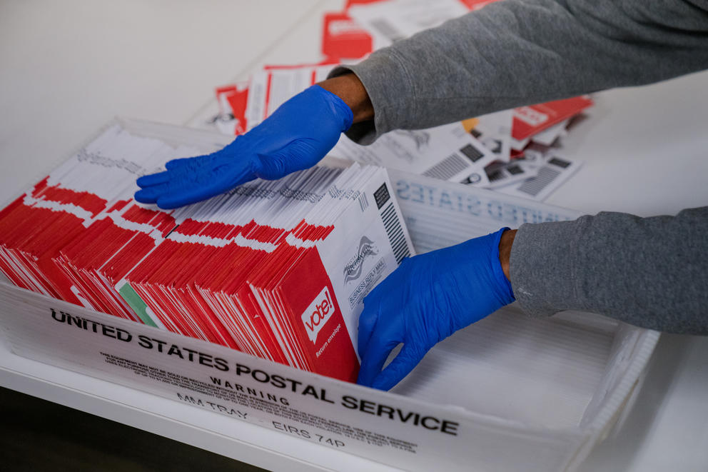 Ballots being processed in King County