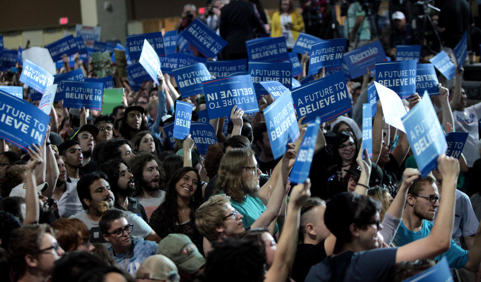 bernie rally