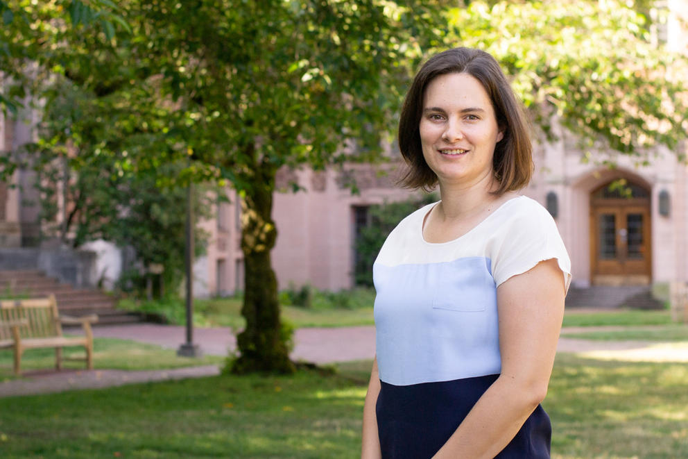 Emma Spiro on the University of Washington campus