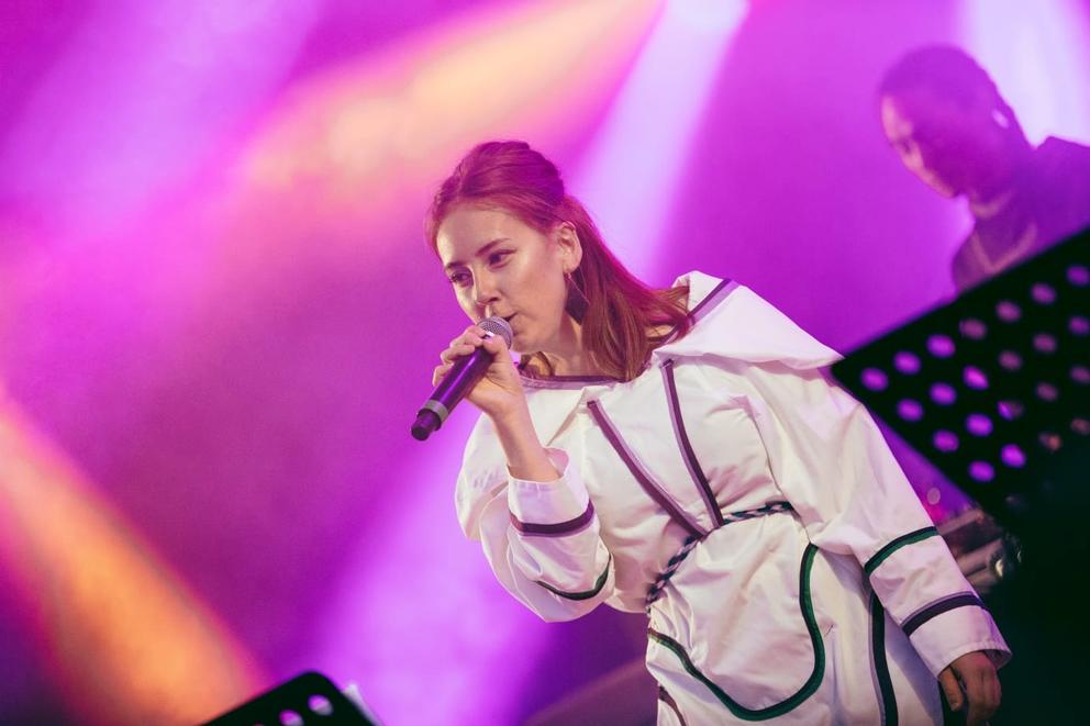 Inuk throat singer Alexia Galloway-Alainga