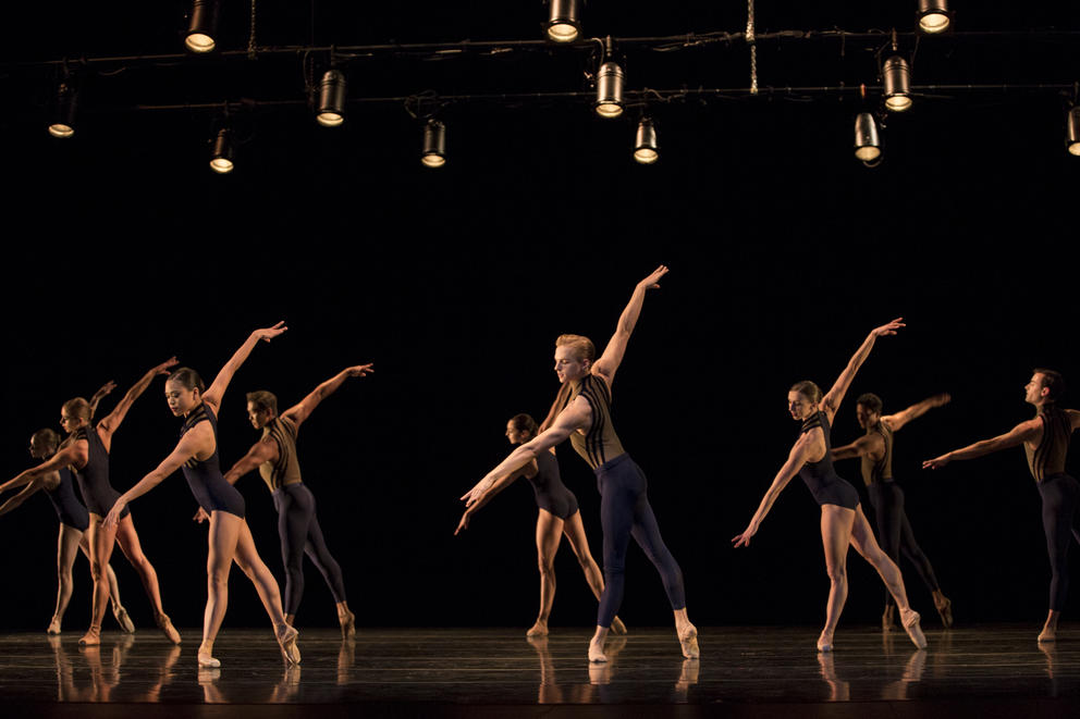 Dancers performing on a stage