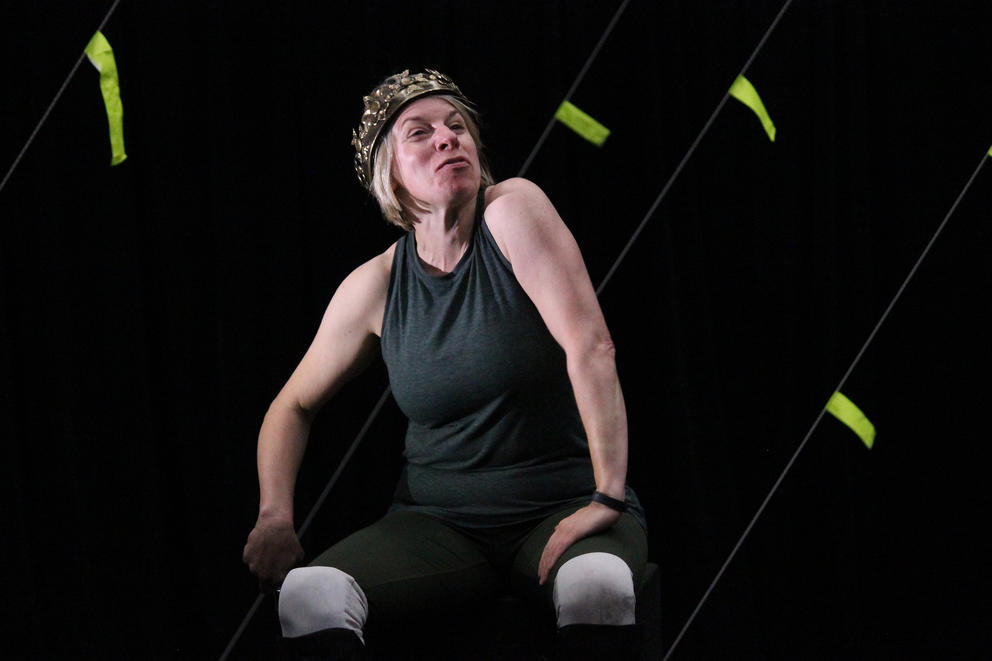 Sarah Harlett as Shakespeare’s King Richard III