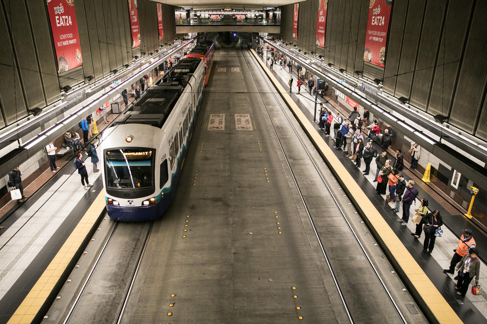 Light Rail in Seattle, Washington