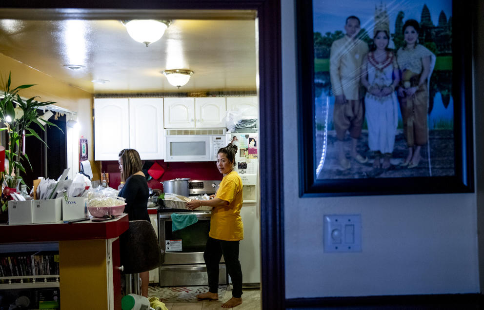 Nary in her kitchen