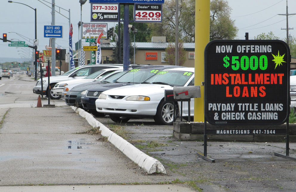 payday loan sign