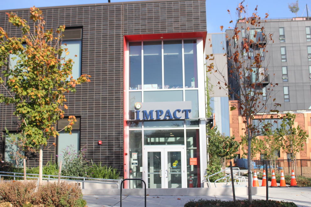 Entrance to a school building