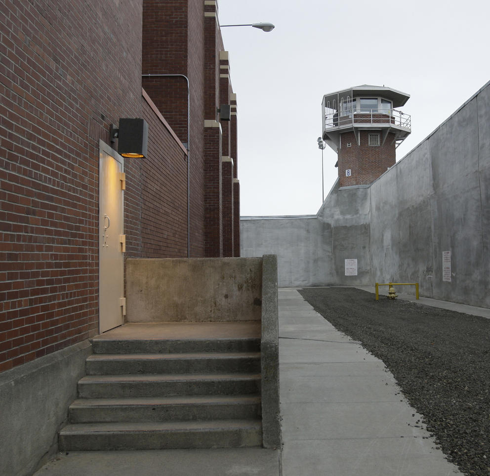 Outside the Washington State Penitentiary in Walla Walla