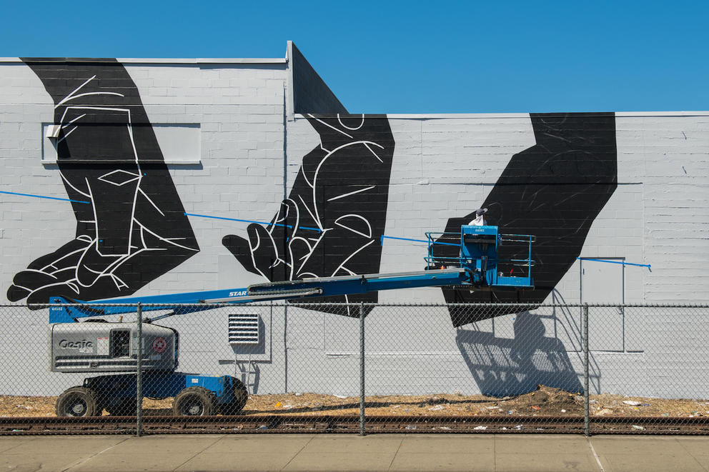 SODO Track mural