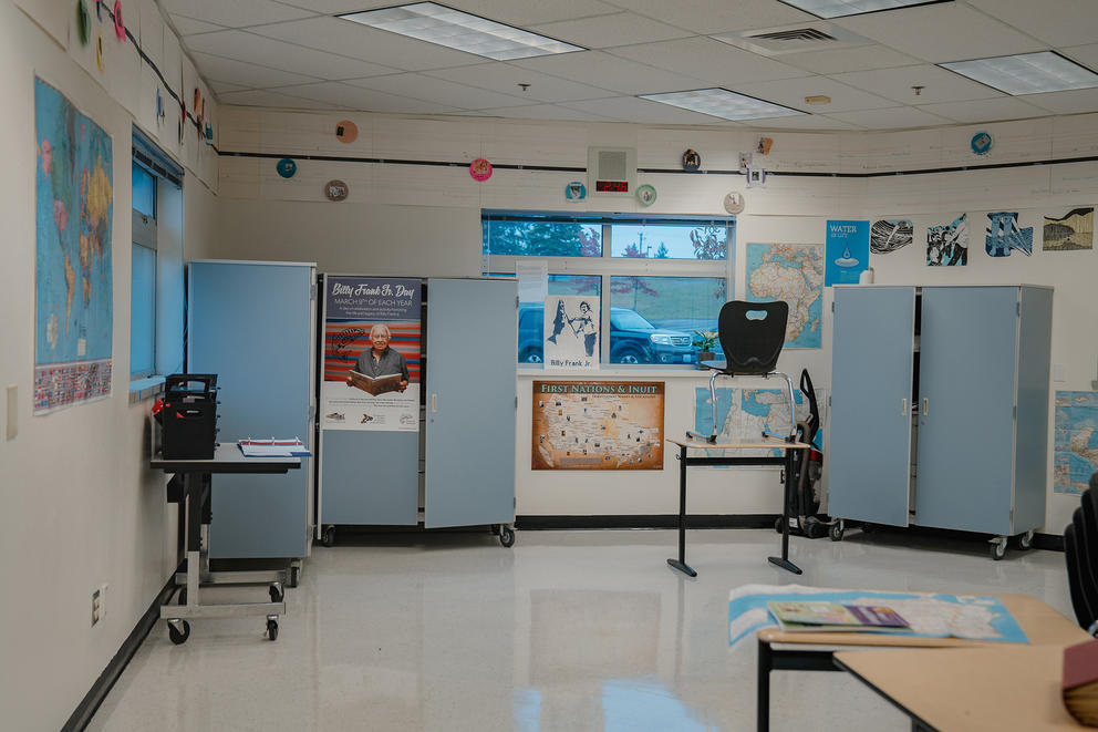 empty classroom