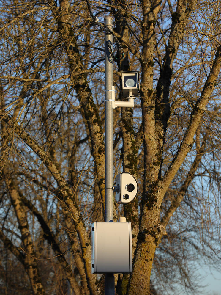 A traffic camera