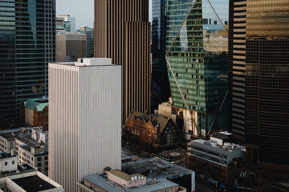 skyscrapers and other downtown seattle buildings