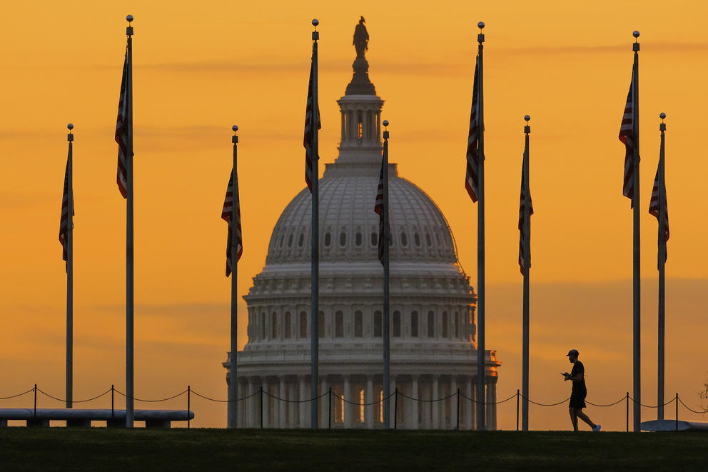 A picture of the U.S. capitol dome in Washington, D.C.