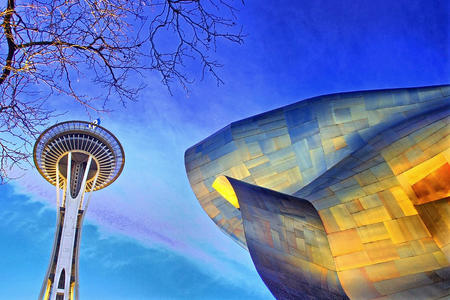 Seattle Center Space Needle MoPop