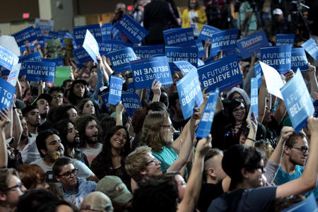 bernie rally