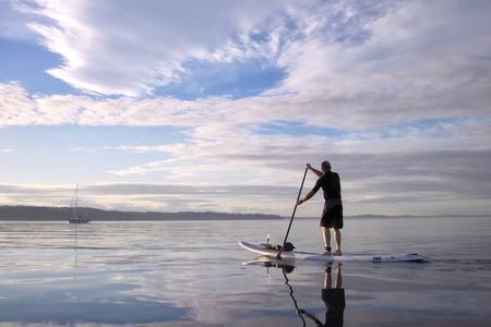 standup paddle boarder