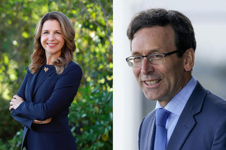 Pictures of Washington Public Lands Commissioner Hilary Franz and Attorney General Bob Ferguson.